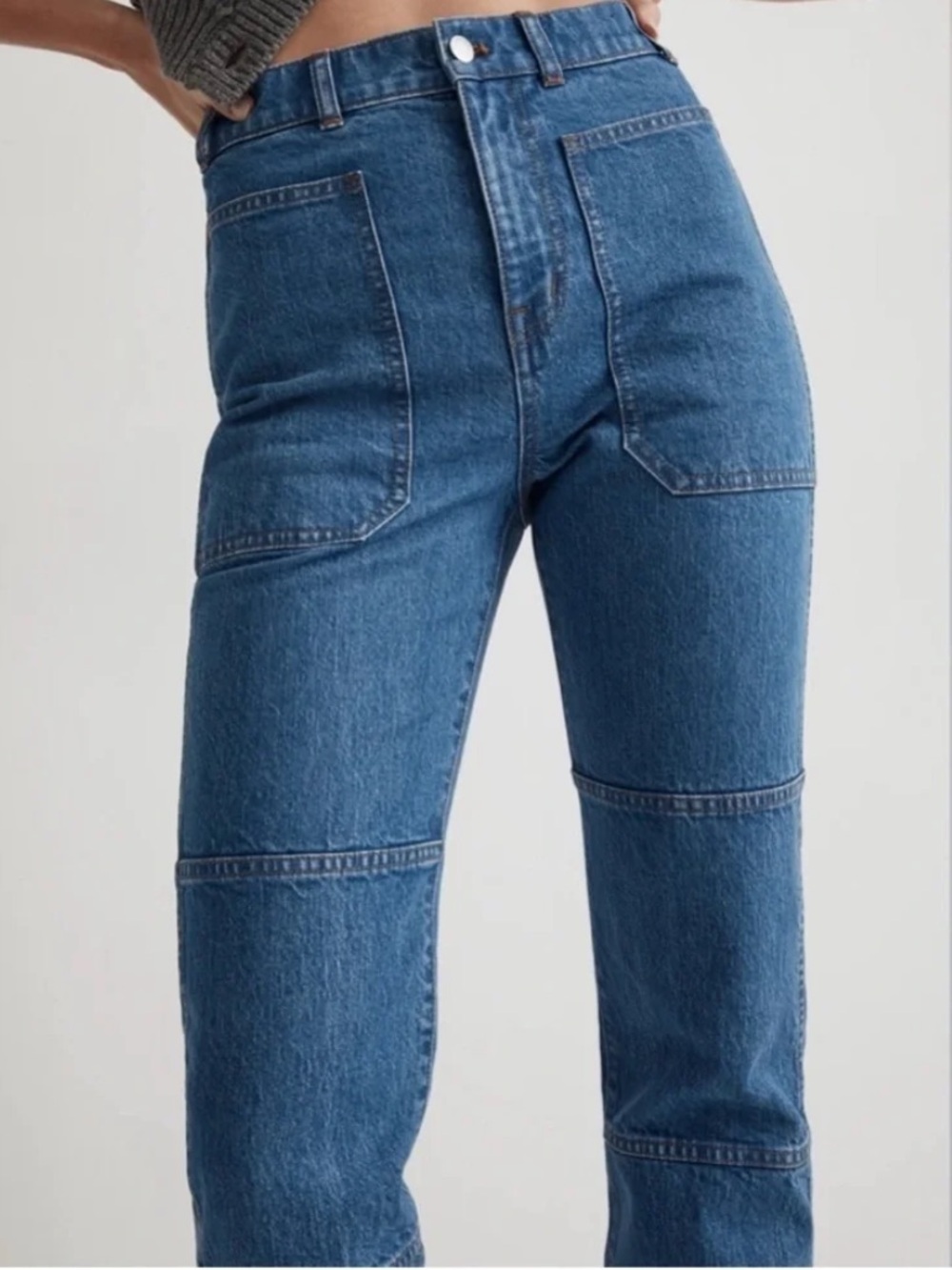 Madewell ’90s Straight Jeans 28 | Medium Wash High Rise Straight Leg - Picture 2 of 8